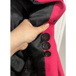 Coach New York Double-Breasted Trench Coat Pink Cotton Blend Belted Jacket Size Photo 4