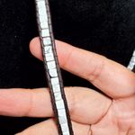 Lulu Dharma Necklace Twine Marble Bead 20" Signed Jewelry White Photo 2