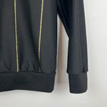 ZARA Crewneck Pullover Long sleeve Black/Gold Stripe Round Neck Unisex Small Photo 2