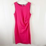 Kenneth Cole  Size 10 Guava Hot Pink Ruched Exposed Back Zip Dress Photo 1