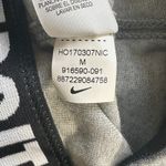 Nike NWT Leggings Womens M Gray Organic Cotton Sequin Logo Athleisure Casual Photo 6