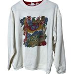 Vintage Bobbie Brooks Cream Floral Print Sweatshirt Women's Size L Size L Photo 0