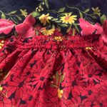 Notations Red Yellow Floral Maxi Skirt 34” Long / 27.5” Waist Stretched Photo 7