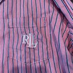Ralph Lauren Lauren Cotton Striped Pajama Top Shirt Sleepwear Women’s Size XL Photo 1