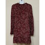 Hinge  Red & White Floral Paisley Tunic Peasant Dress Size M EUC!! Photo 2
