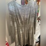 Vince Camuto  Grey + Gold Dress Size 6 Photo 3
