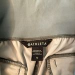 Athleta Nolita Slim Tapered Crop Pants Green Printed Size 12 Athleisure Travel Photo 6