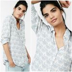 EXPRESS  The portofino Shirt Peacock Long Sleeve  Photo 1