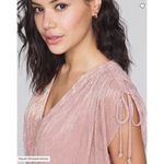 White House | Black Market New! Cap Sleeve Shimmer Kimono Mini Dress, size L Photo 2