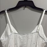 SheIn White Bodysuit with Rhinestone Accents Photo 3