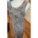 Charter Club  Black & White Floral 100% Silk Maxi Dress - 14 Photo 2