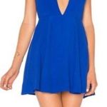 Lovers + Friends  Journey Cutout Open Back Blue Halter Mini Dress Size Small Photo 0