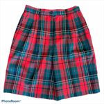 Pendleton Vintage Tartan Plaid High Rise Wool Shorts Size 8 Photo 0