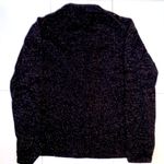 Bloomingdale’s black and gold wool blend knit cardigan sweater. Size Small. Photo 2