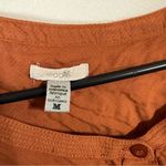 Ecote ‎ Cinnamon Brown Relaxed Ruffled Blouse Photo 2