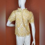 MINKPINK  Elegant Yellow and White Lace Top Size Small Photo 5