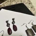 Lot Of 3 Pretty Dangle Drop Bead Beaded Mix Of Pierced Earrings Photo 8