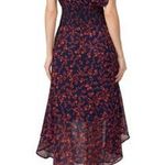 Slate + Willow Navy Smocked Waist Red Orange Printed Florals Dress Size XS Photo 1