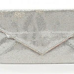 Victoria's Secret  Silver Sparkly Clutch Photo 0