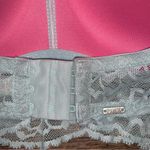 PINK - Victoria's Secret  Blue Lace Choker Wireless Bra Women’s Size Medium Photo 7