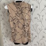 Calvin Klein Tan and Black Floral Top Photo 1