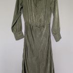 Socialite  Bias Cut Long Sleeve Midi Dress in Loden Green Nwt Sz M Photo 2
