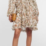 Zimmermann   Floral Billow Frill Chintz Mini dress Sz-0 US-4 $1050 Photo 0