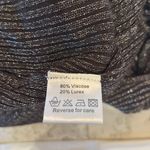 Belldini shimmer Charcoal grey gray Ribbed scope neck Tank Top Size M Photo 3