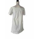J.Crew  Dress Short Sleeve Smocked Neckline Cotton Dress Size 6 Has Light Stain Photo 2