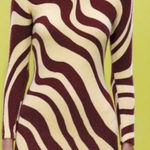 ZARA  zebra jacquard‎ knit mini dress Photo 0