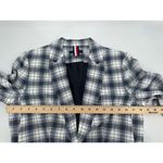 Tommy Hilfiger Women's Classic Blue Green Plaid Blazer Preppy Americana Size 8 Photo 5