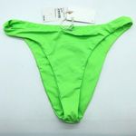 Good American  Better Cheeky Bikini Bottom Stretch High Waist Lime Green 3 US L Photo 0