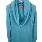 MaxMara Studio Womens Cashmere Wool Dress With Infinity Scarf Teal Blue Small Photo 0