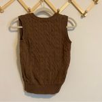 Brandy Melville John Galt Brown Cotton Sweater Vest One Size Photo 5