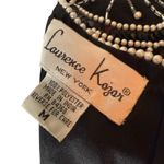 Vintage Lawrence Kazar M Beaded Sequin Evening Top Asymmetrical Art Deco Gatsby Black Size M Photo 5