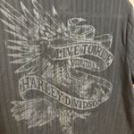 Harley‎ Davidson Women's 2016 Biker Shirt Snap Down Shirt Sleeve Black Size XL Photo 3