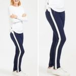 J. McLaughlin NWT  Larkin Black/White Stipe Tuxedo Pull On Pants Size 10 Photo 12