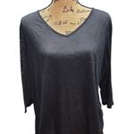 Coldwater Creek  Elegant Black Floral Embossed V-Neck Top‎ Plus Size 2X Photo 0
