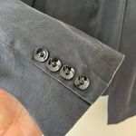 Carlisle  Couture Sz 12 Black Raw Silk Open Cropped Jacket Front Hook Long Sleeve Photo 4