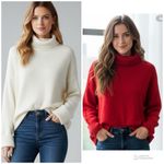 Old Navy Women’s Knit Sweaters lot of 2 size L Photo 1