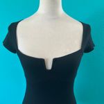 Reformation  Emely Cropped Knit Top Black Tencel Lyocell Fitted Chic Size XS Photo 1