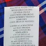 Como vintage  Navy and Red Plaid Button Down Shirt Size Large Preppy Plaid Shirt Photo 9