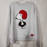 Snoopy Football player Sweatshirt women's medium Gray Photo 1