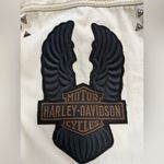 Harley Davidson Harley-Davidson® Women's Leather Sleeve Denim Casual Moto Jacket size XL Photo 10