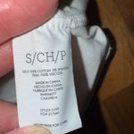 CAbi  ruffle tank top women’s size white and black cotton, spandex viscose‎ small Photo 3