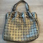 Burberry  Prorsum Large Calfskin Gold Studded Warrior Bag Leather Metallic Photo 8