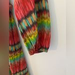 Nordstrom Presley Skye Silk Wrap Dress Women’s XL Belted Vibrant Rainbow Ikat Print Boho Photo 6