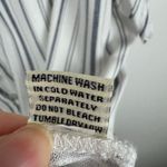 Sim & Sam  Womens Tie‎ Waist Striped Blouse Sz XL | Coastal Grandma Lightweight Photo 13