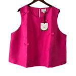 Kate Spade  Bow Shell Top‎ Sleeveless Pink Blouse Target Collab 2X Photo 6
