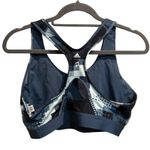 Adidas X Peloton Digi Motion Print Women's Medium Racerback Blue Sports Bra Photo 1